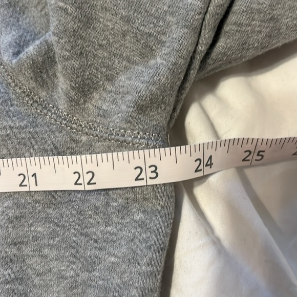 GAP Classic Crewneck Logo Sweatshirt in gray with blue and white letters, Large - Picture 7 of 11